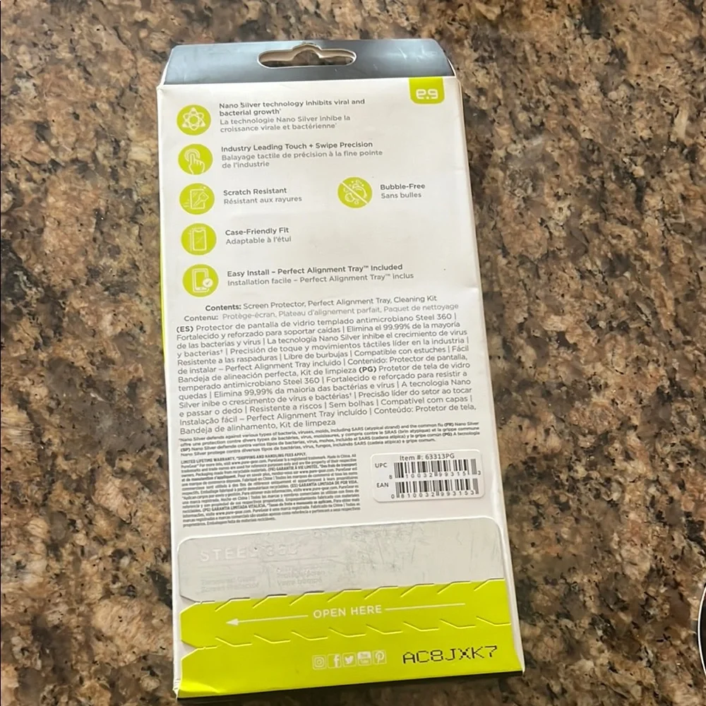 Steel 360° Antimicrobial Screen Protector for Google Pixel 5 - Black